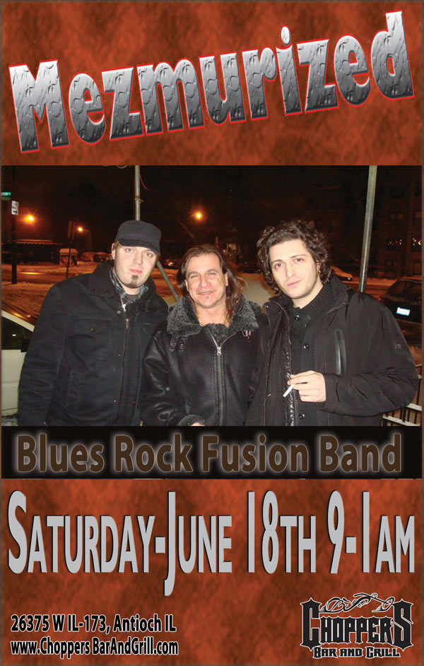 Mezmurized Band Saturday, June 18th from 9am-1am